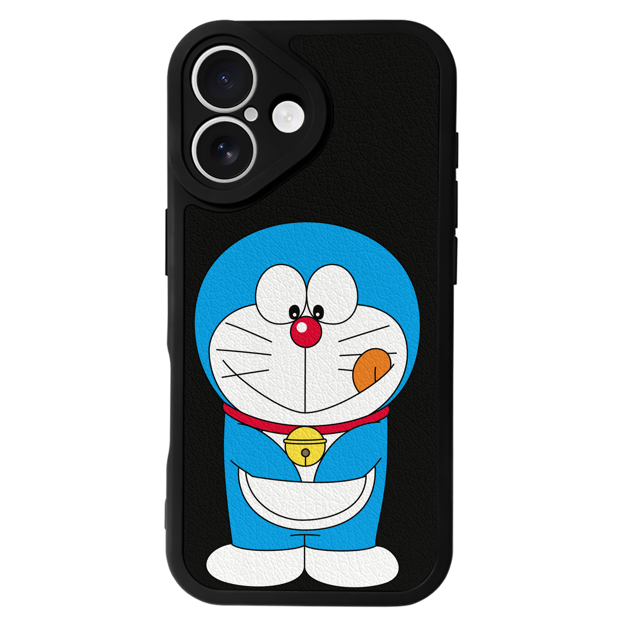 （画像用） ドラえもん Doraemon 【iPhone 16シリーズ対応】シリコンスマホケース（レザー調） 材質：シリコン